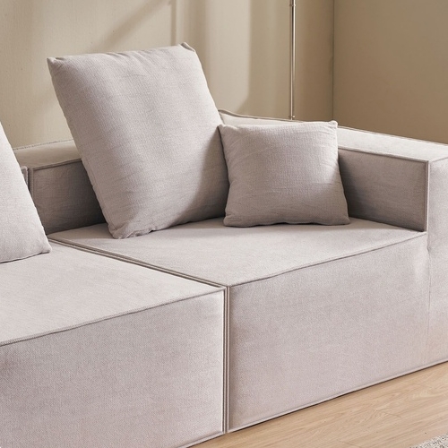 잉글랜더 스틸라 네모 패브릭 소파 4인용 (스툴포함)_이미지