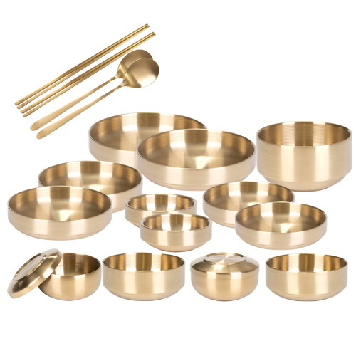 키친아트 금상첨화 이중 식기 2인 세트_이미지