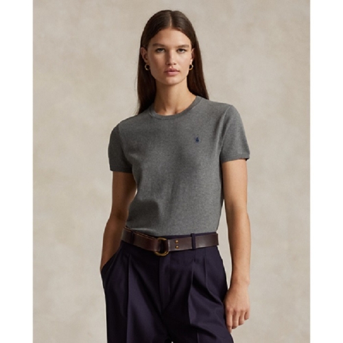 랄프로렌 폴로 여성 코튼 블렌드 숏 슬리브 스웨터_WMPOSWENC020597020