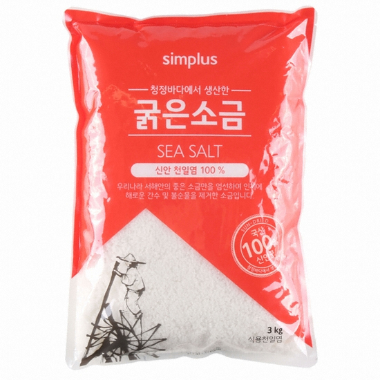 심플러스 굵은소금 3kg (1개)_이미지