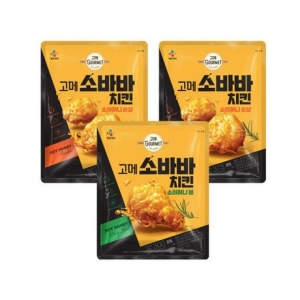 CJ제일제당 고메 소바바치킨 소이허니 순살 375g x 2개 + 소이허니 봉 300g x 1개 (1개)_이미지
