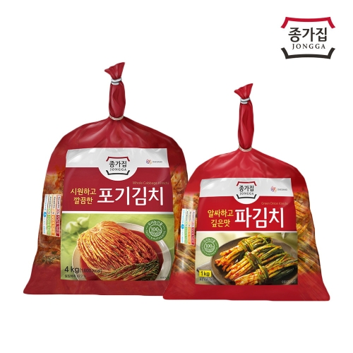 종가집 포기김치 4kg + 파김치 1kg