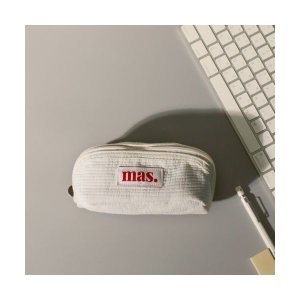 마스마룰즈 MASMARULEZ Hapoom pencil cosmetic pouch _ Ivory 5000498891_이미지