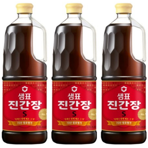 샘표식품 샘표 진간장 S 1.7L (3개)