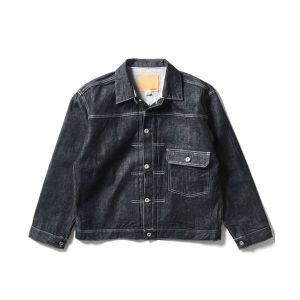 에스티오 HOU N 휴스턴 TYPE1 데님 JACKET T BACK 블랙 711250