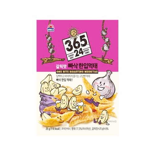 사조대림 사조 빠삭 한입먹태 갈릭맛 25g (2개)_이미지