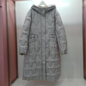 라티움 Destijl HC06 블럭튜브 H라인 덕 패딩 훅집업 후드 롱점퍼 D2543jp02DB S42620506_이미지