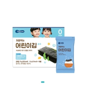 베베쿡 처음먹는 어린이김 순수 15g (2개)_이미지