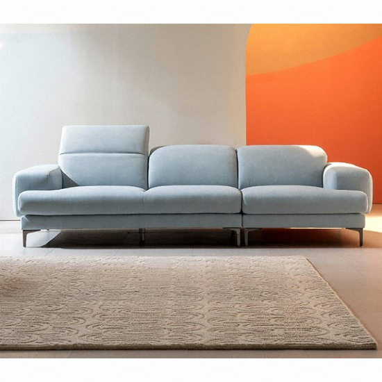 에싸 밀란 헤드기능 러스티카 패브릭 소파 3.5인용 (스툴포함)_이미지