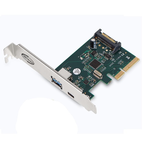 강원전자 NETmate NM-SWC07 USB 3.1 Type A+C 2포트 PCIe 카드