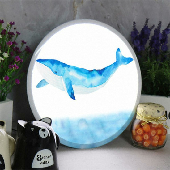 LED 고래의꿈 액자 무드등 35cm