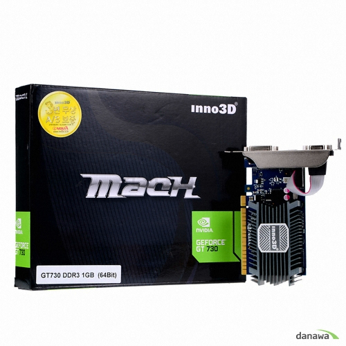 INNO3D Mach ������ GT730 ���� D3 1GB LP ������