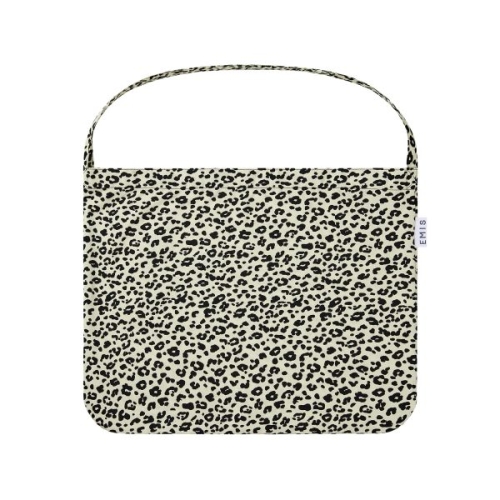 이미스 레오파드 코듀로이 에코백 (아이보리)_이미지