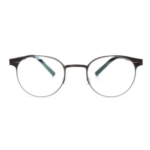 울프 BYA24705GY 48mm 강프록쉐 안경 BYWP 초경량 스테인레스 동그란 안경테 특수 경첩 BYA24705GY 48mm..