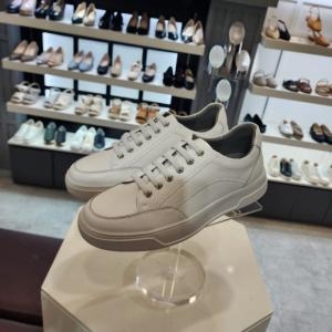 엘칸토 HC10 남성화이트스닉커즈3cm 남성소가죽밴드끈케주얼스닉커즈 LCMS63U51410