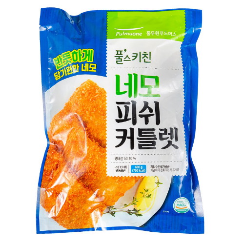 풀무원 풀스키친 네모 피쉬 커틀렛 600g (4개)_이미지