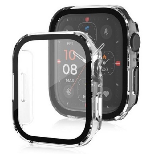 LAB.C 애플워치 풀커버 슬림 하드 강화유리 케이스