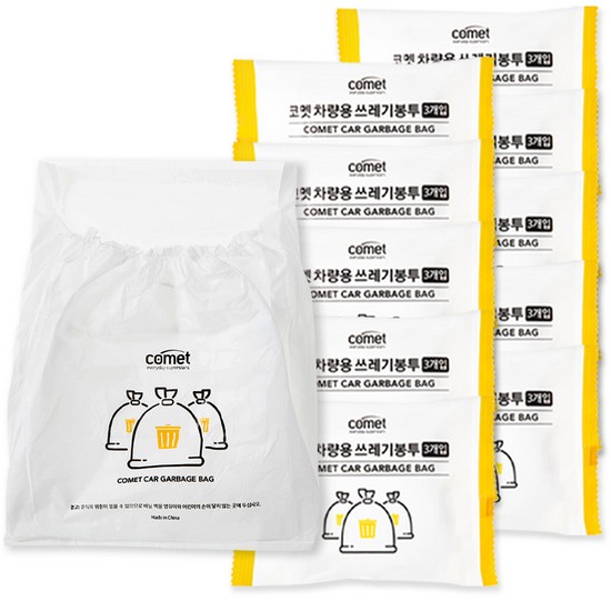쿠팡 코멧 차량용 쓰레기봉투 3매 (30팩)_이미지