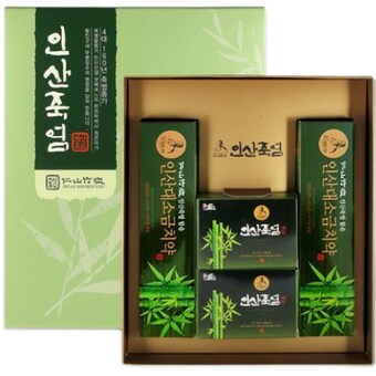 성원제약 인산대소금<b>치약</b> 160g x 2개 + 인삼<b>죽염</b>비누 x 2개 선물세트