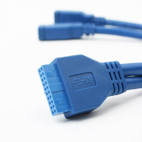 라이트컴 COMS USB 3.0 포트 20핀 to 2Port BE332 (0.12m)_이미지
