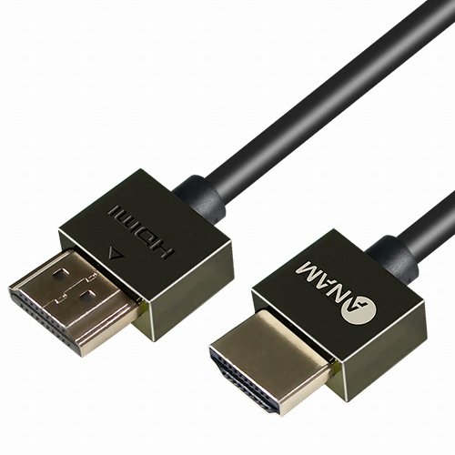 아남전자 ANAM 슬림 HDMI V2.0 다크그레이 메탈 케이블 (ACH-AA30S1, 3m)_이미지