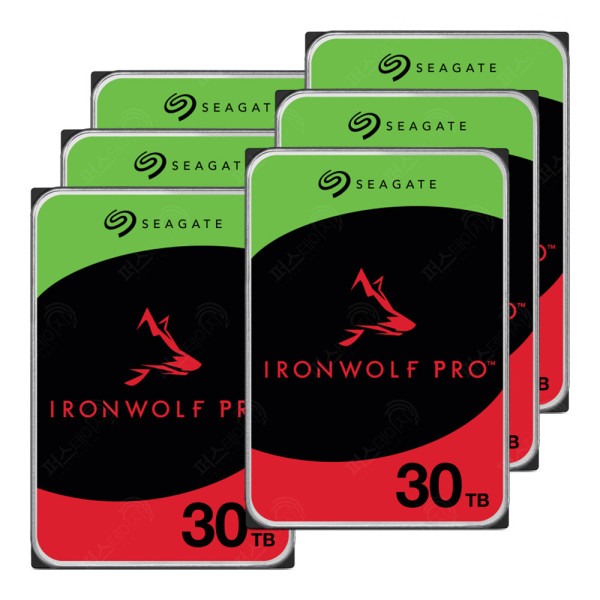 Seagate IronWolf Pro 패키지 7200/512M ST30000NT011 (6x30TB)_이미지