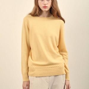 올리비아로렌 HC14 100% 라운드 넥 니트 VOBBL4W9_이미지