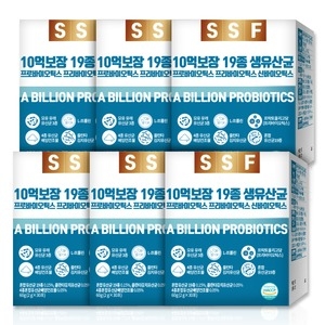순수식품 10억보장 19종 생유산균 프로바이오틱스 2g 30포 (6개)