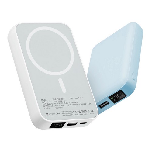 세마전자 스토리링크 PD 22.5W 맥세이프 디스플레이 보조배터리 SKP-P10K2215 10000mAh_이미지