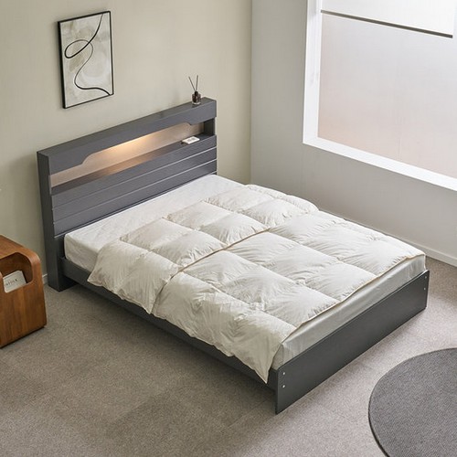 BIF보루네오 피오나 일반형 LED침대 Q (7존독립스프링)_이미지