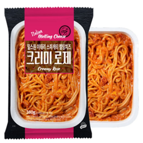 밀스원 이태리 스파게티 멜팅치즈 크리미로제 380g (2개)_이미지