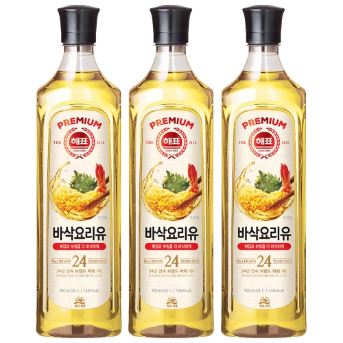 해표 바삭 요리유 900ml이미지입니다. 누르면 해당 게시물로 새창이동합니다.