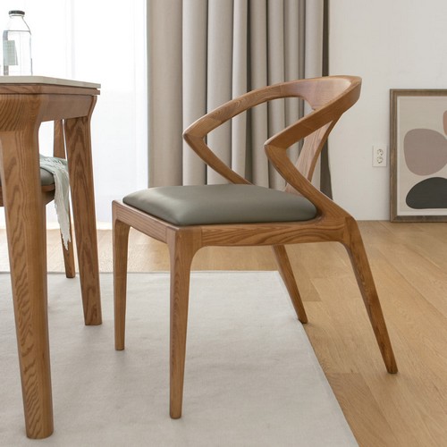 헤닝 헤이즐 에쉬 원목 1인 의자