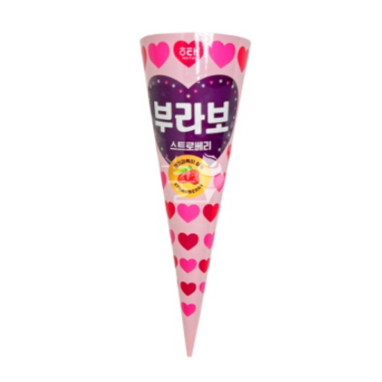 해태제과 부라보 콘 스트로베리 150ml (1개)_이미지
