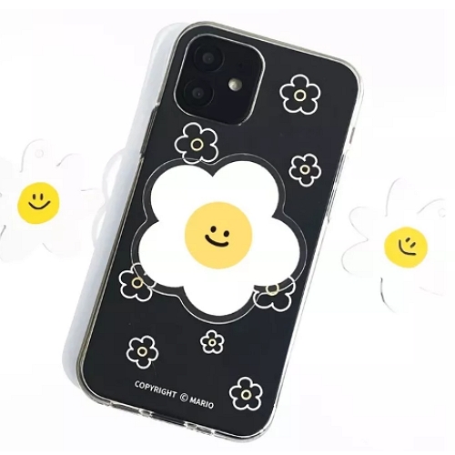 LG V50 데이지패턴 투명톡 젤리케이스