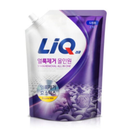 리큐 얼룩제거 올인원 드럼용 리필 2.1L (5개)_이미지