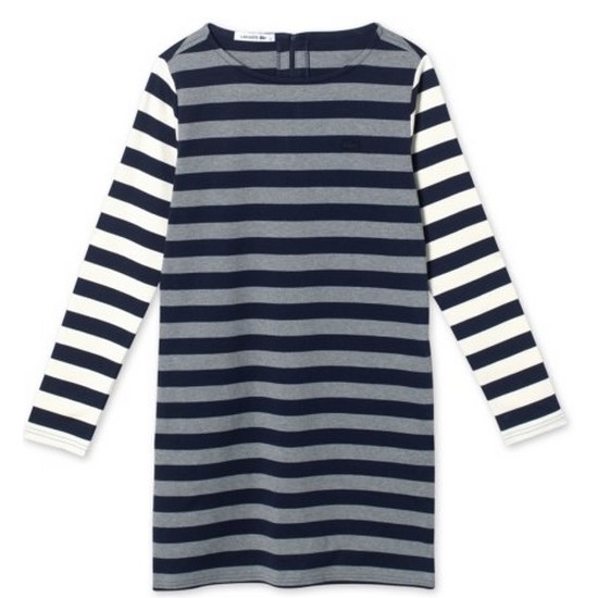 동일드방레 라코스테 스트라이프 인터록 드레스 EF3421-15C2DJ