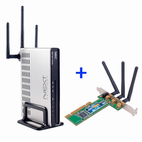 이지넷유비쿼터스 넥스트 NEXT-WR640 MIMO 공유기 패키지 (+ WR640P MIMO PCI 무선랜카드)