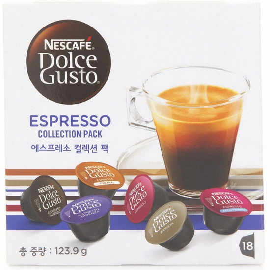 네슬레 네스카페 돌체구스토 에스프레소 컬렉션 팩 18개입 (1개)