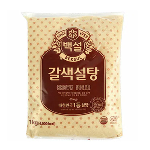 CJ제일제당 백설 갈색설탕 1kg (1개)