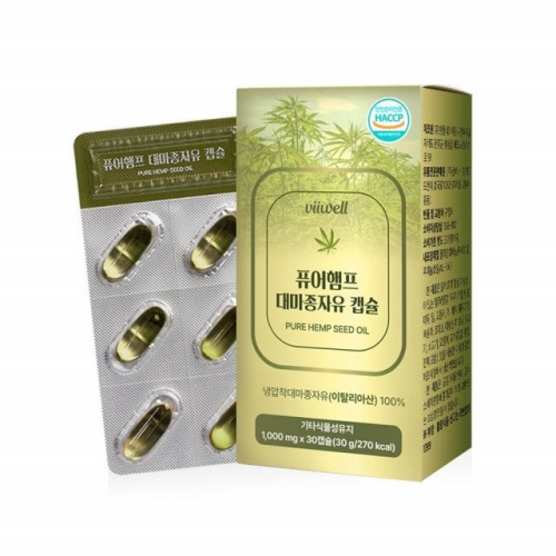 퓨어햄프 대마종자유 캡슐 1000mg 30캡슐