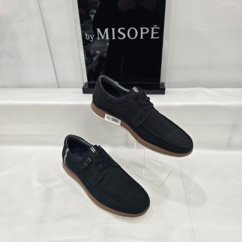 미소페 By 남성 가죽 보트화 122HH337IF001 DGRAY 3_JJ