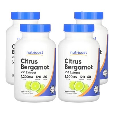 뉴트리코스트 시트러스 베르가모트 120캡슐 (4개)