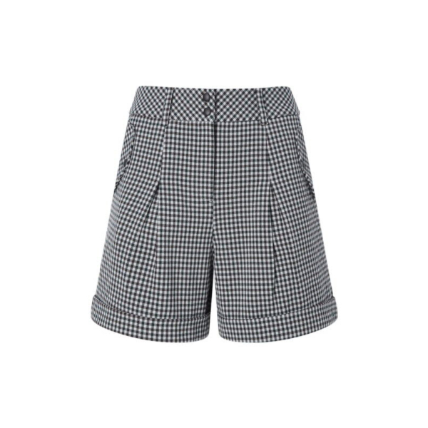헤지스골프 체크 기모 롤업 숏팬츠 HWPA5D714E3