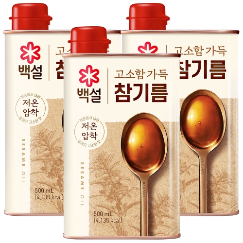 백설 고소함가득 참기름 500ml이미지입니다. 누르면 해당 게시물로 새창이동합니다.