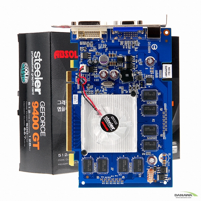 앱코 지포스 9400GT Steeler DDR2 512MB 쿨러마스터 + SteelSeries 패드_이미지