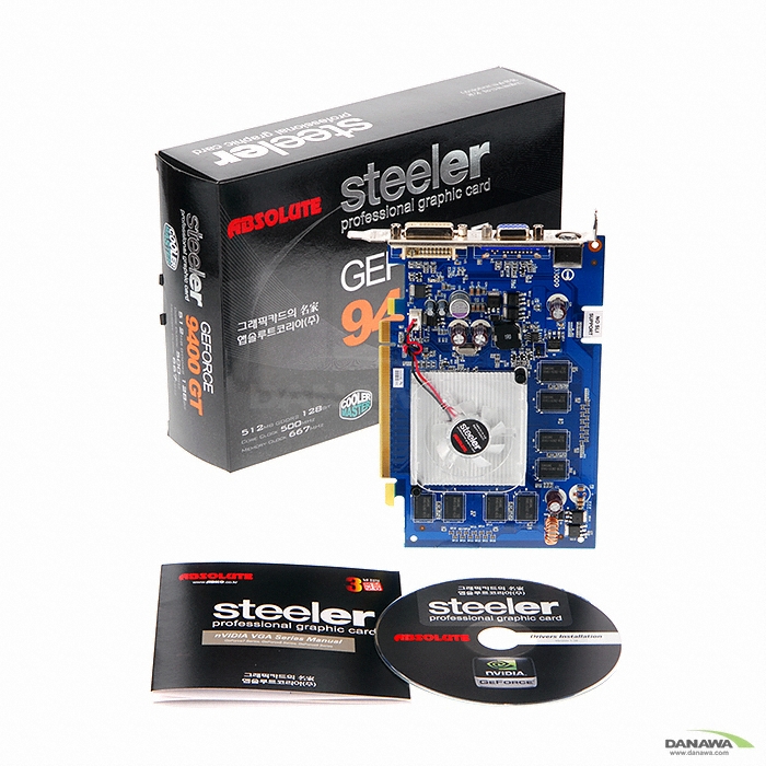 ���� ������ 9400GT Steeler DDR2 512MB �𷯸����� + SteelSeries �е�