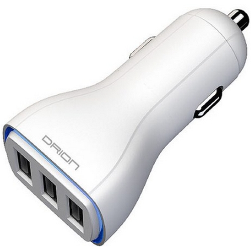 드리온 3.4A USB 3구 LED 차량용 충전기 단품 DR-C3-343