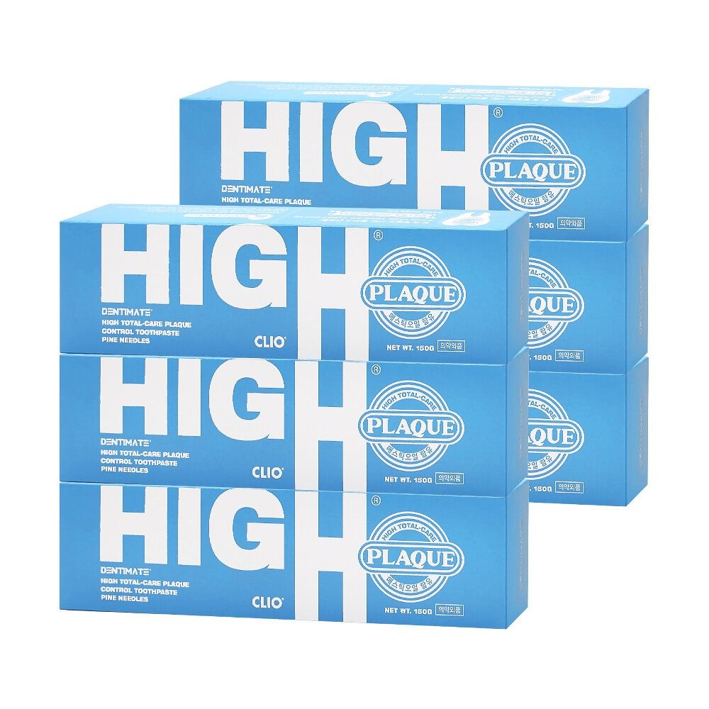 크리오 덴티메이트 하이토탈케어 플라그 컨트롤 치약 150g (6개)