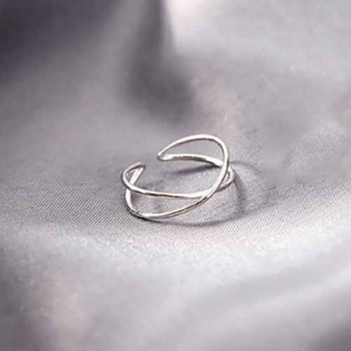 오픈 디자인 레이어 모비우스 실버 반지 1607 WFM56QJ